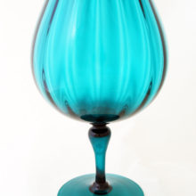 Beautiful extreme brandy balloon snifter vase from 1950's Italy.