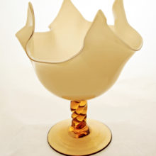 The 'Handkerchief' or 'Fazzoletto' style vase is an icon of postwar Italian glass.
