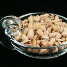 1940's Fostoria crystal olive bowl.