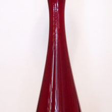 Stunning Vintage Handblown Glass Ruby Red Floor Vase