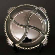 Elegant Imperial Crystal Divided Serving Dish.