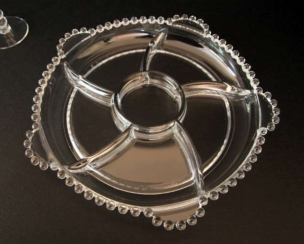 The Candlewick line was designed and patented by the Imperial Glass Co. in 1936.