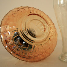 Probably made by Jeannette Glass- 60 - 70 years ago.