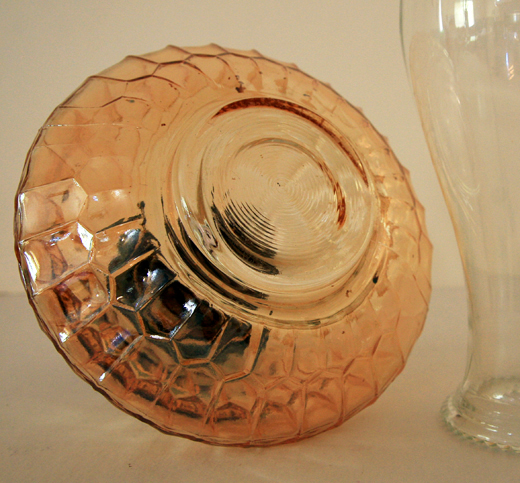 Probably made by Jeannette Glass- 60 - 70 years ago.
