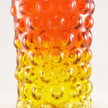 Ultra retro mod decor. Shown in 1960 Blenko catalog, part no. 6041. From the 'Vineyard' line.