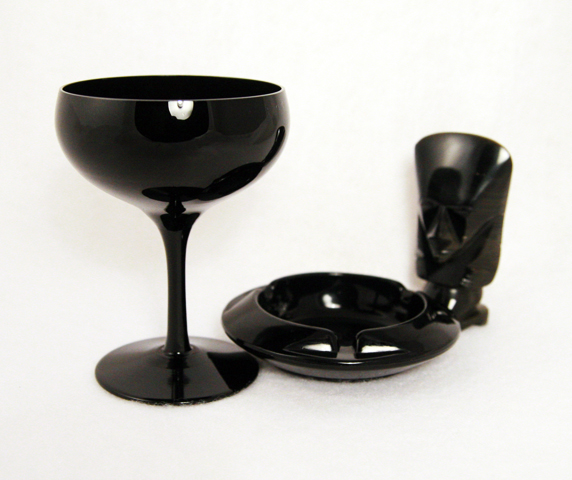 Glass Saucer Champagne Set