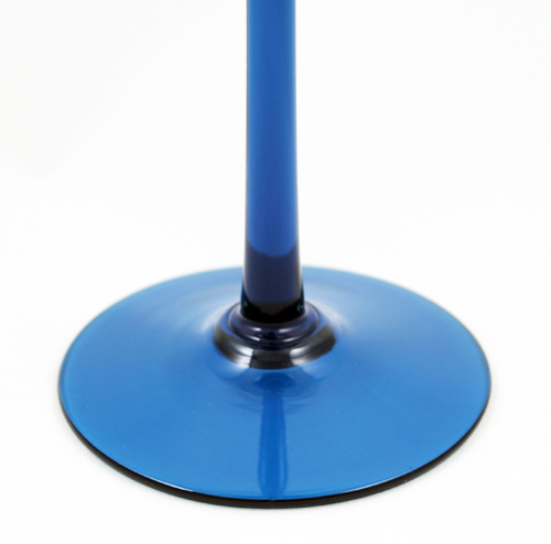Domed foot is applied to the long drawn stem.