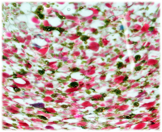 Luscious decor includes bullicante (controlled bubbles), aventurina (gold flecks), casing (two layers of thick glass) and pink and white murrine (colored inclusions).