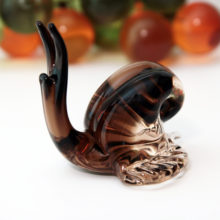 This snail was made in Murano Italy by V. Nason & Company.