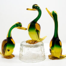 This style of sommerso duck is an icon of Archimede Seguso.