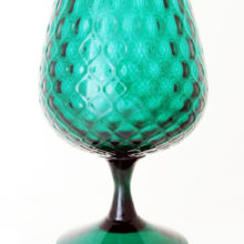 Beautiful Italian hand blown brandy snifter glass vase from the 1940s-1950s.