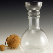Retro vintage minimalist cold beverage carafe.