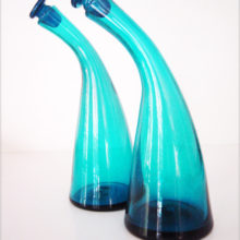 Blenko Art Glass #948S Cruet Sized Decanters.