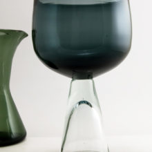 Extremely scarce Husted charcoal modernist vase.