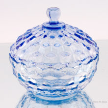 Made by Indiana Glass, USA, in the 1960's after purchasing Fostoria American molds.