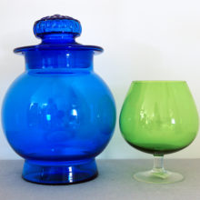 Made by Takahashi, a famous mid-century Japanese art glass and art pottery maker.