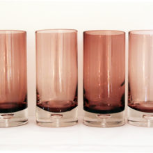 Suspended Bubble Base Swedish Glass Tumblers