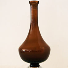 Aseda Swedish art glass decanter designed by famed artist Bo Borgstrom in the 1960's.