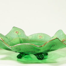 Art Deco Glass Console Set in Charleton Rose by Cambridge