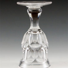Ashburton Cordial Goblet in perfect condition. Semi-solid ring of bottom-wear. No purpling.