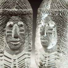 Glass Bookends