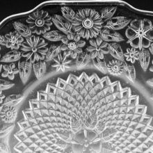 This detailed pattern is called 'Pineapple and Floral' and was made in colorless glass only between 1932 to 1937.