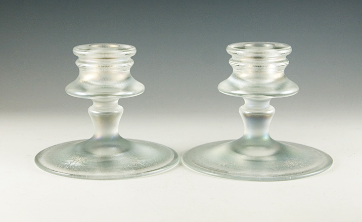 White stretch glass is the rarest of all stretch glass colors. Hues of soft multi-colors appear in the iridescence as light hits the surface.