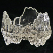 Dual size retro candle holder by L.E. Smith circa 1950's to to 1970's.