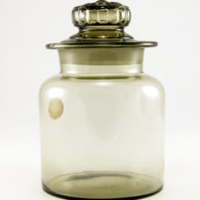 Vintage glass Canister Sold at Gumps of San Francisco in the Late 1960's