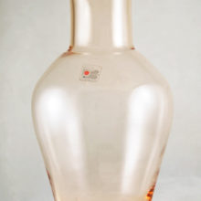Hand-blown large Blenko Art Glass display vase for large flowers. Perfect for roses.