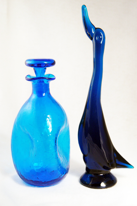 glass goose figurine