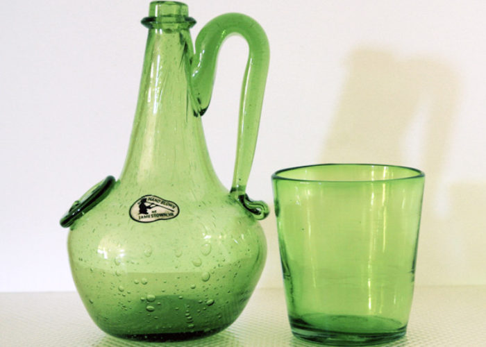 Jamestown Glass Full Size Table Jug with Original Sticker