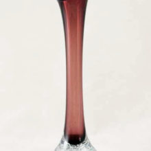 This beautiful "Bone" vase is often attributed to Per Lutken of Holmegaard because he designed the first vase in this style in 1952.