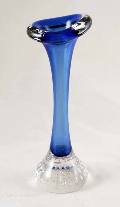 This beautiful "Bone" vase is often attributed to Per Lutken of Holmegaard because he designed the first vase in this style in 1952.