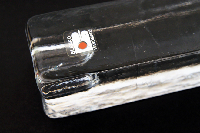 Both in excellent condition. Heavy hand-formed solid glass. Weigh 2.2 lbs EACH