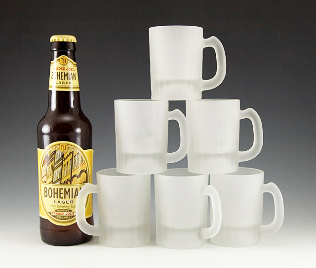 Mini Frosted Beer Mug Set of 6 Triple Shots