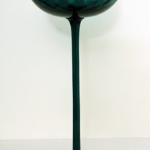 Awesome retro teal blue green art glass from 1950s Italy.