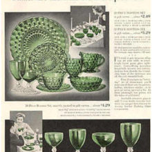 Advertisement for the Burple water goblets by Anchor Hocking.