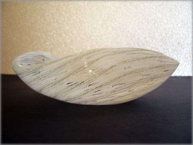 This lovely was hand blown with a polished concave pontil.