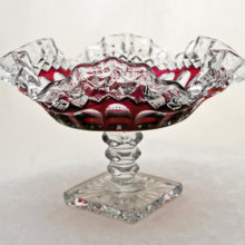 This lovely footed bowl was made by Westmoreland Glass Co. (established in 1889 - closed in 1984).