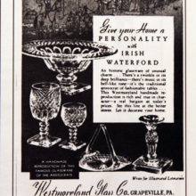 Westmoreland produced this glass as exact reproductions of antique glass during the George Washington period.