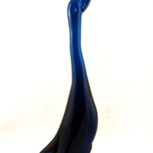 This mid-20th century art glass goose was made by Viking Art Glass, original catalog part no. 1317. Made in the 1960's to 1970's.