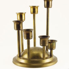 Unique 1930s Saturn base multi-candle holder.