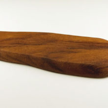 This big beautiful teakwood leaf tray is a 17" long hand-carved lightweight teakwood leaf tray.