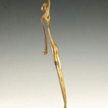 Hagenauer Wiener Werkstatte has a more famous sculpture of Anuket that looks exactly like this except Anuket is wearing her headdress of feathers, and usually a bird sits upon her high hand.