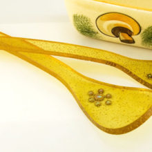 Retro Atomic Decor Lucite Serving Utensils