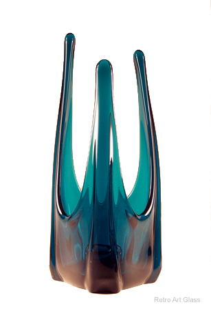 Vintage Candle Holder by Viking Art Glass