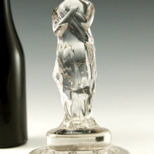 Elegant Cambridge Glass Art Deco Draped Lady Flower Frog.