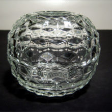 Lancaster Colony Whitehall Cubist pattern candle glimmerlight 2-piece candleholder