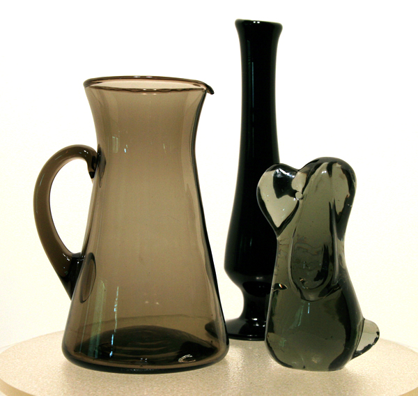 The smoke black pitcher circa 1950's-1960's.